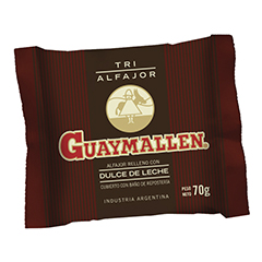 ALFAJOR CHOCOLATE TRIPLE GUAYMALLEN X 70 GRS