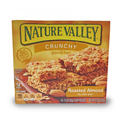 BARRA CEREAL ALMENDRAS TOSTADA NATURE VALLEY CJA 253 GRM