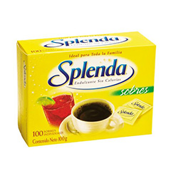 ENDULZANTE SPLENDA CJA 100 SOB 100 GRM