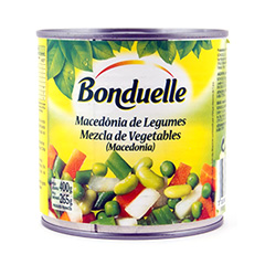 MACEDONIA DE LEGUMBRES BONDUELLE LATA X 400 GRS