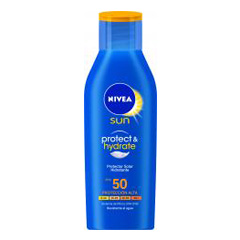 Protector solar humectante Protect & Hydrate Nivea Sun FPS 50 x 200 Ml.