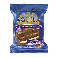 AGUILA MINITORTA DDLECHE/MOUSSE SAB.VAINILLA X 72G