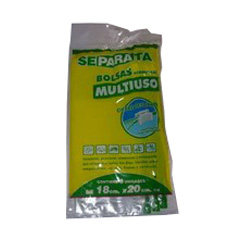 BOLSAS SEPARATA MULTIUSO CIERRE DESLIZ 18X20CM 6U