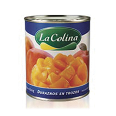 DURAZNOS LA COLINA  E/TROZOS LAT 820 GRM