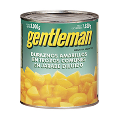 DURAZNO AL NAT.GENTLEMAN CUBETEADO 3000