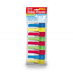 BROCHES PLASTICOS DOBLE PRESION, IBERIA, 9 cu