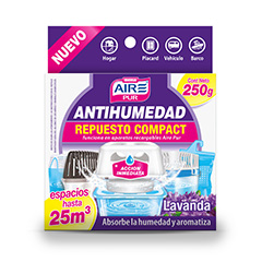 REPUESTO ANTIHUMEDAD LAVANDA AIRE PUR X 250 GRS