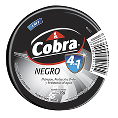 POMADA PARA CALZADO COBRA NEGR