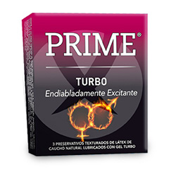 PRIME PRESERVATIVO TURBO 3 UNIDADES