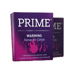 PRIME PRESERVATIVO WARM 3 UNIDADESB