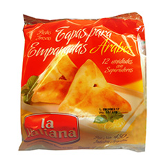 Tapas p/empanadas la italiana arabes PAQ-450-gr.