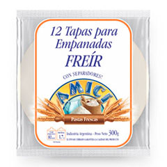 tapas para empanadas AMICI para freir x PAQ-300-gr.