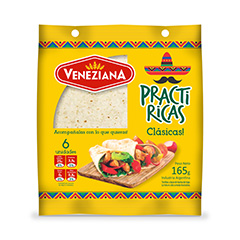 TORTILLAS VENEZIANA BOLSA X 165 GRS