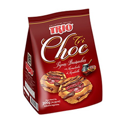 GALLETITAS PEPAS MEMB.BAÑO CHOCO., TRIO, 300 gr