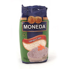 ARROZ LARGO FINO MONEDA X 1 KG