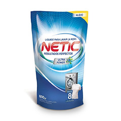 Jabón líquido para ropa Netic 800 g.