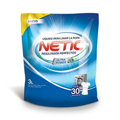 JABON LIQUIDO PARA ROPA NETIC DOY PACK X 3 LT