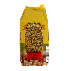 ARVEJAS PARTIDAS MISTER FOOD BOLSA X 400 GRS
