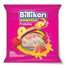 GOMITAS BILLIKEN FRUTALES BSA 800 GRM