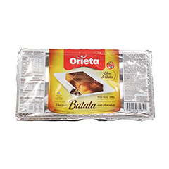 Dulce de batata con chocolate en bandeja Orieta 500 g.
