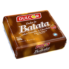 Dulce de batata Dulcor con chocolate 500 g.