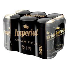 cerveza IMPERIAL Stout 473cc Sixpack PCK-6-un.