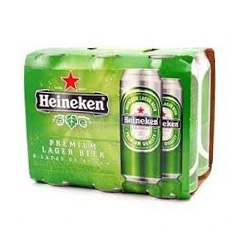 cerveza HEINEKEN Rubia 473cc sixpack PCK-6-un.