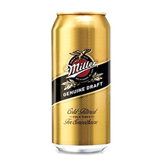 cerveza MILLER Genuine Draft  473cc 6u PCK-6-un.