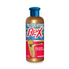 Limpiador de Metales Más Brillo y Protección 500 Cc Rex