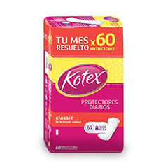 Protectores diarios KOTEX BSA-60-un.