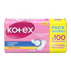 Protectores diarios KOTEX BSA-100-un.