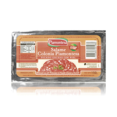 Salamín Piamontesa Picado Fino Con Piel 150 Gr.