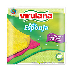 Paño Virulana antibacterial 3 u.