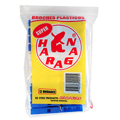BROCHE PLASTICOS X 12U ß, HARAGAN, 12 cu