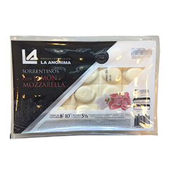 SORRENTINOS JAMON Y MUZZ. ARTESANAL, LA ANONIMA, 550 gr