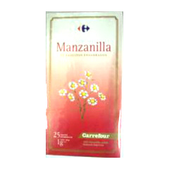 TE MANZANILLA EN SAQUITOS CARREFOUR X 25 UNI