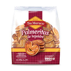 GALLETITAS PALMERITAS DE HOJALDRE, TIA MARUCA, 200 gr