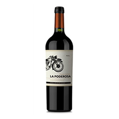 VINO TINTO MALBEC, LA PODEROSA, 750 cm3