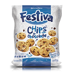 GALL.DULC.C/CHIPS D/CHOCOLATE FESTIVA PAQ 300 GRM