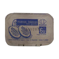 Huevos blancos El Mercado 6 uni