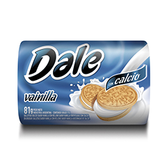 Galletitas DALE rollo  vainilla PAQ-81-gr.