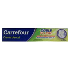 CREMA DENTAL DOBLE FLOUR CARREFOUR SOFT X 90 GRS