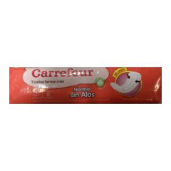 TOALLA FEMENINA ANATOMICA CARREFOUR X 8 UNI