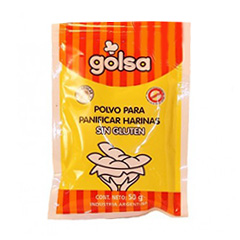 POLVO P/PANIFICAR HARINAS S/GLUTEN, GOLSA, 50 gr
