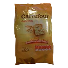 GALLETITAS MINI SANDWICH CARREFOUR X 300 GRS