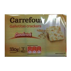 GALLETITAS SANDWICH CARREFOUR FLOW 3 X 110 GRS
