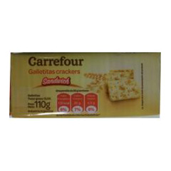 GALLETITAS SANDWCH CARREFOUR X 110 GRS