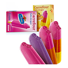 HELADO PALITO BOMBON CARREFOUR CAJA X 6 UNI