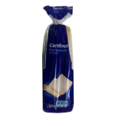 PAN DE MESA BLANCO LACTEADO CARREFOUR X 600 GRS