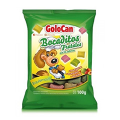 SNACK PERROS GOLOCAN BOCADITOS FRUTALES 100GRS